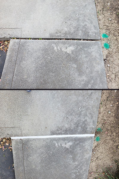 Gap Filled Concrete Repair